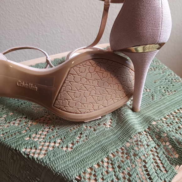 Calvin Klein Women's Pink Heeled Sandals - Picture 5 of 15
